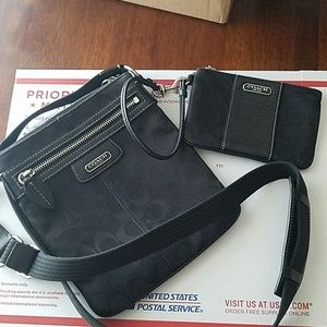 Coach black crossbody